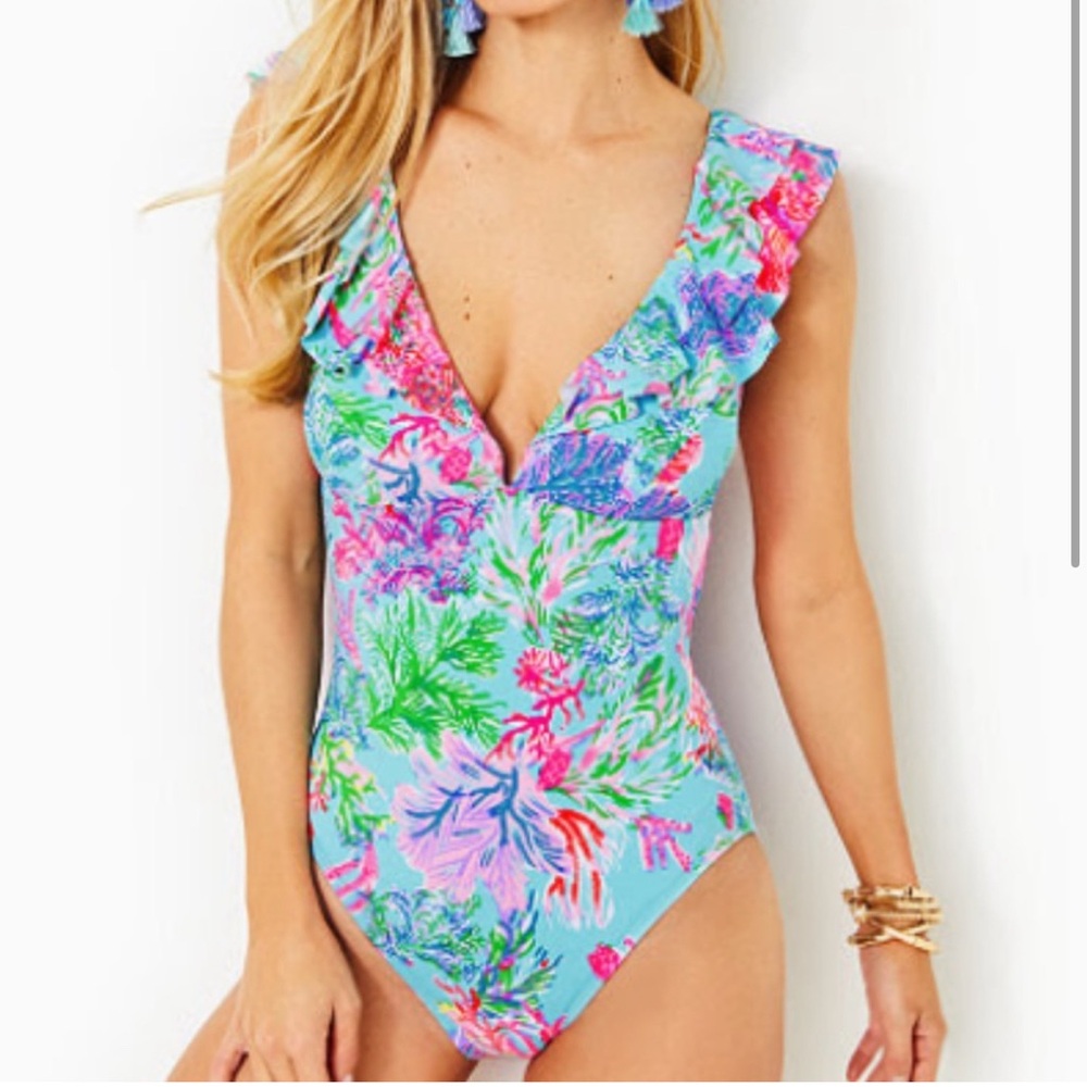 Lilly Pulitzer Huey Ruffle One Piece